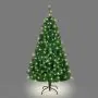 7ft (210cm) Prelit Slieve Bloom  Pine Green with Warm White LEDs