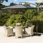 3m Round Cantilever Parasol and 50kg Base - Charcoal