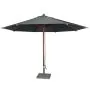 Hardwood 3.5M Luxury Round Parasol In Charcoal