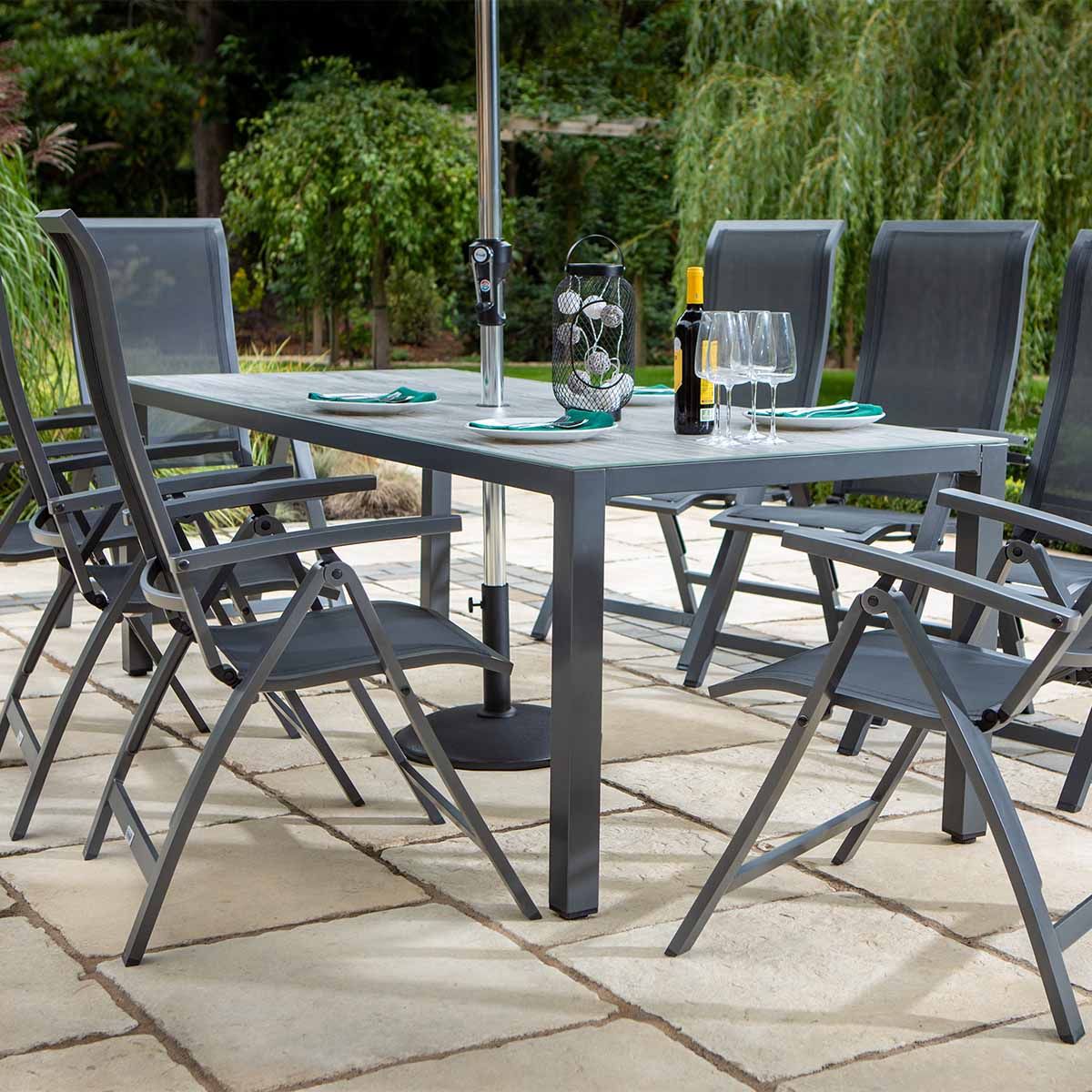 Reclining outdoor deals dining sets