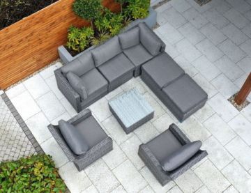 Teresina Corner Sofa Set - Grey