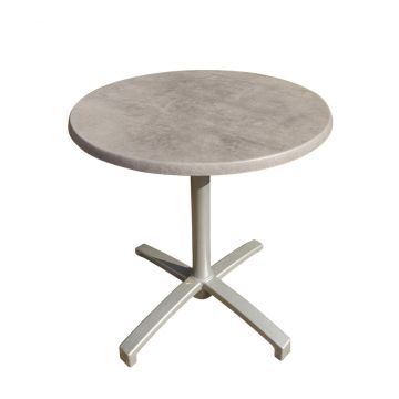 70cm Plateau Solo City Round Folding Table - Grey