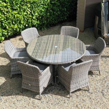 Adare Tahiti 6 Seaters Round Dining Set