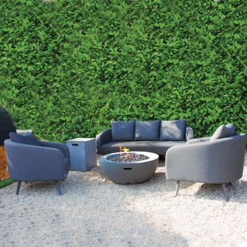 Galaxy 3 Seat Sofa Set With Firepit