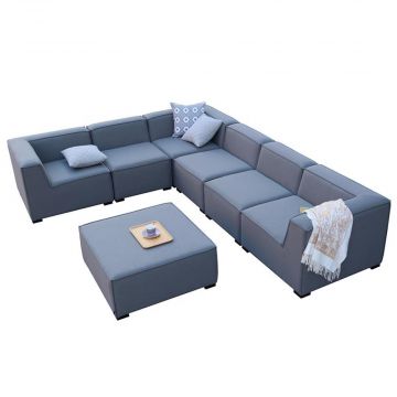 Savena Corner Sofa in Grey