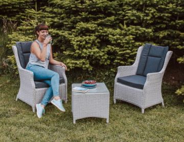 Rattan Roma 2 Seater  Relax Outdoor Coffee Set