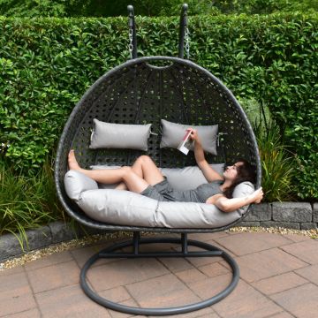 Riviera Grey Double Hanging Chair