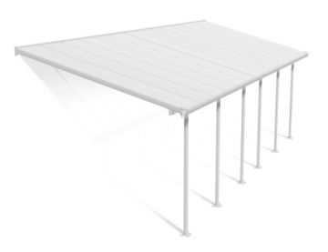 Feria Deep Patio Cover 8.50m x 3m - White Frame (Canopia by Palram)