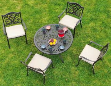 Sapphire Hampshire 4 Seat Bronze Round Set