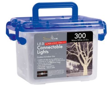 300 Warm White Connectable LED Lights