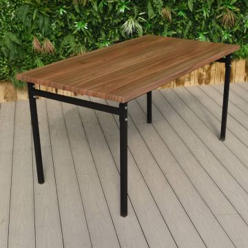 Canyon Walnut Werzalit Table with Classic Legs