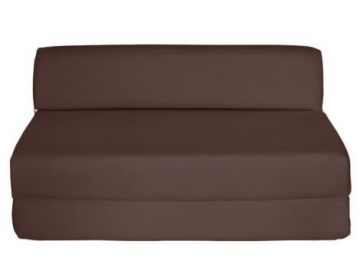 Double Chair Bed - Chocolate