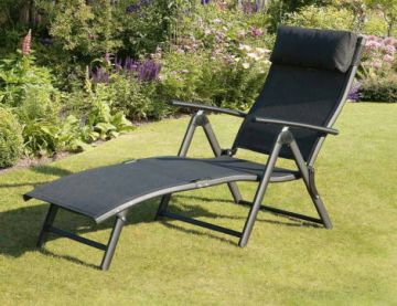 Savannah Charcoal Sunlounger