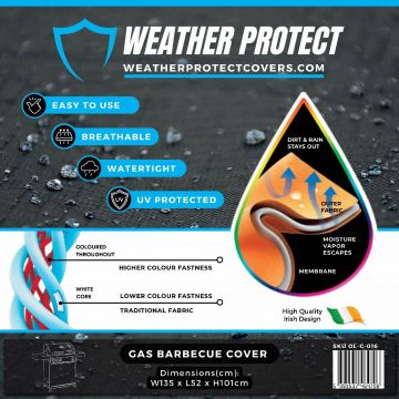 Weather Protect Gas Barbecue - (135cm x 101cm)