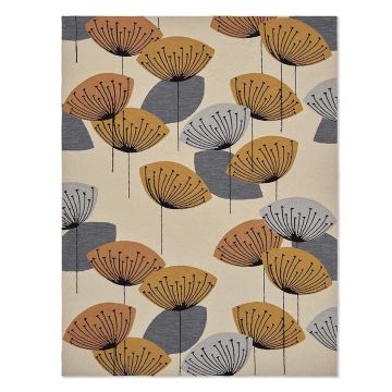 Sanderson Dandelion Clocks Ochre Rug