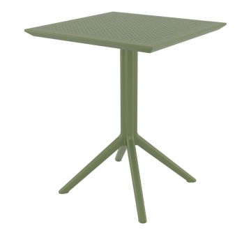 Sky 60 x 60 Folding Table in Olive Green