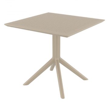 Sky 80 x 80 Table Taupe