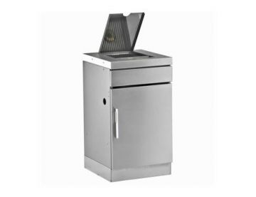 Stainless Steel Barbecue Cabinet with Side Burner