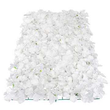 Decorative Topiary Wall Panel Mat - White Petals (60cm x 40cm)