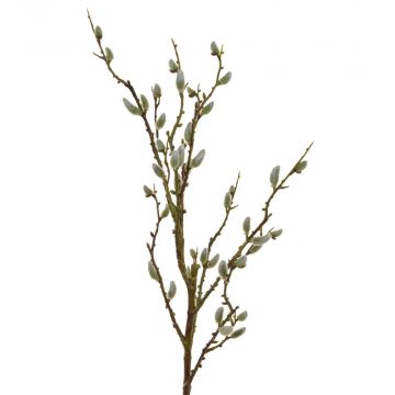 84cm SF Leaf Pussy Willow - White