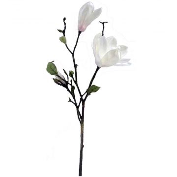 88cm (2.8ft) Large Magnolia Stem - Cream