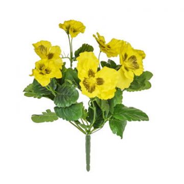 28cm Flowering Pansy Bush - Yellow 