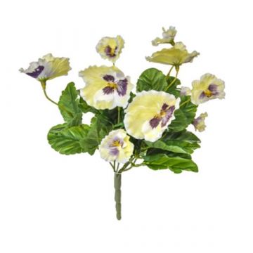 28cm Flowering Pansy Bush - White