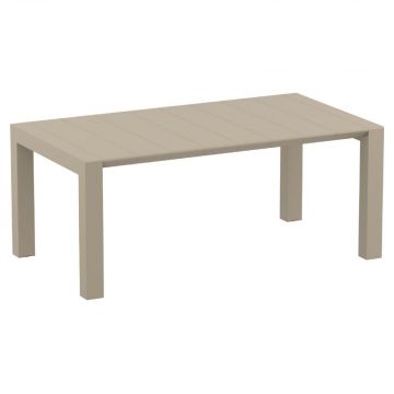 Vegas Extendable Table (100cm x 180/220cm) - Taupe