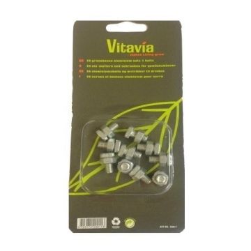 Vitavia Aluminium Greenhouse Nuts & Bolts - Pack of 10