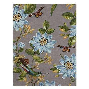 Wedgwood Spring Lotus Grey Outdoor Rug