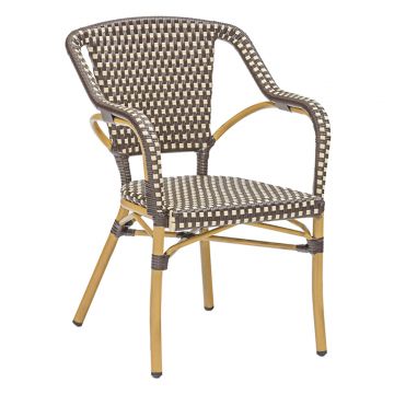 Lyon Teslin Parisian Chair - Brown