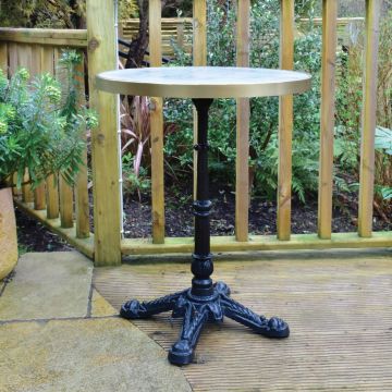 60cm Round Sinter Table with Cast Iron base