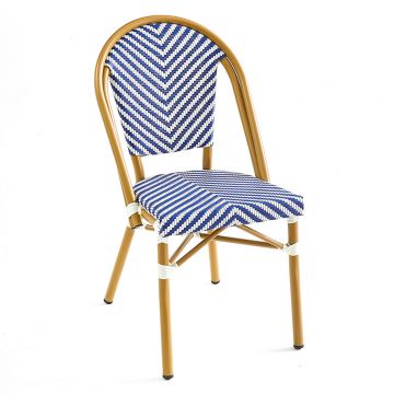Rennes Parisian Armless Chair - Blue