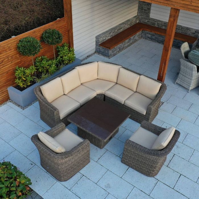 Avoca Corner Dining Set with Rising Table