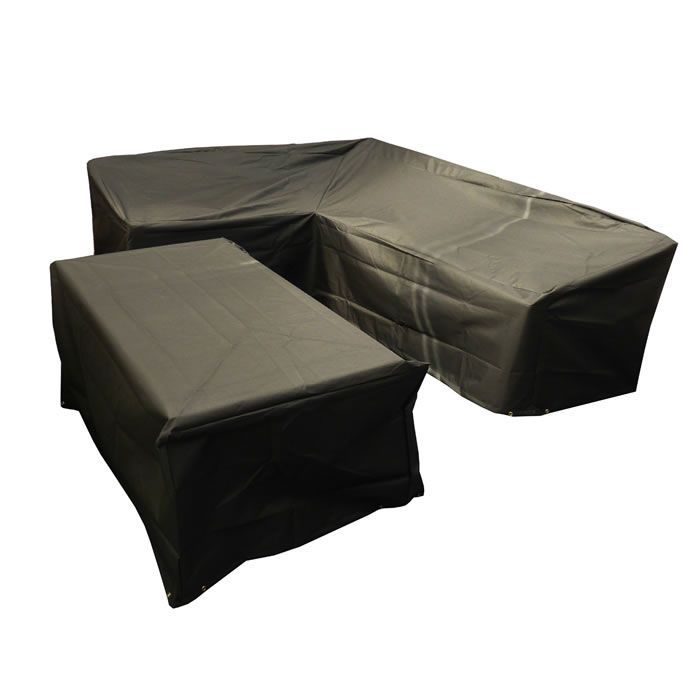 Bosmere Large L Shaped Outdoor Dining Set Cover Right Side Long