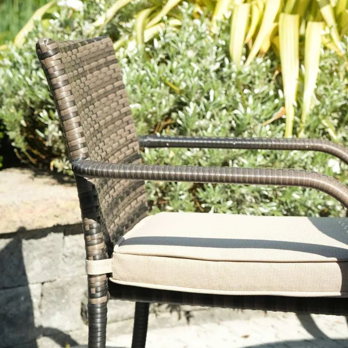 Cairo 8 Seat Oval Set with Stacking Chairs
