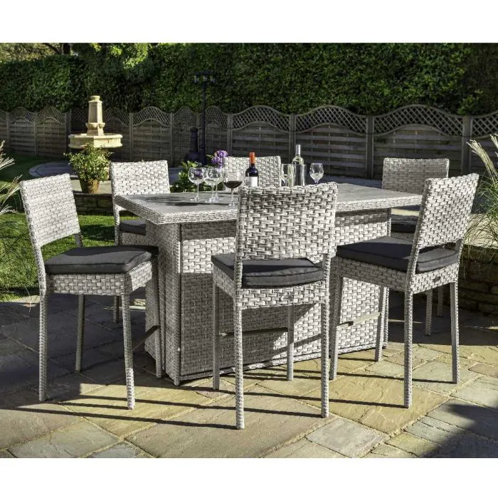 Hartman Heritage 6 Seat Bar Set with Integrated Cushion Box