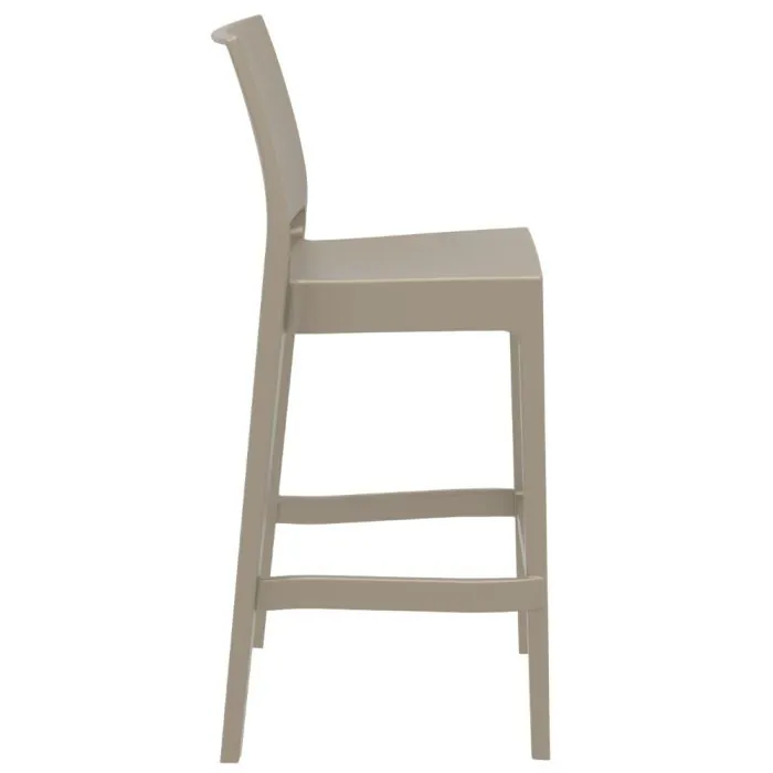 Maya Bar Stool in Taupe - 75cm