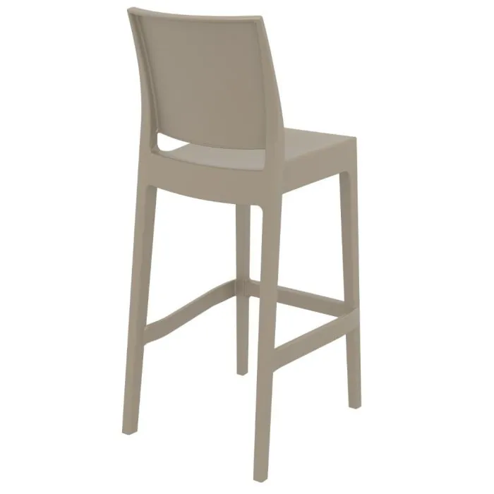 Maya Bar Stool in Taupe - 75cm