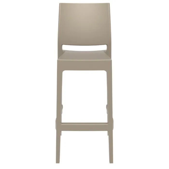 Maya Bar Stool in Taupe - 75cm