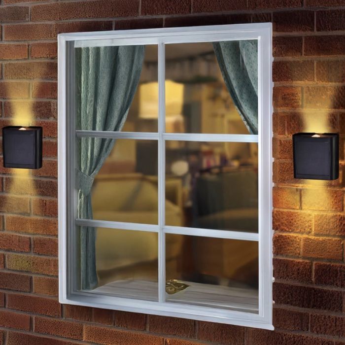 2-Way Wall Fence & Post Light - 2 Pieces main product photo