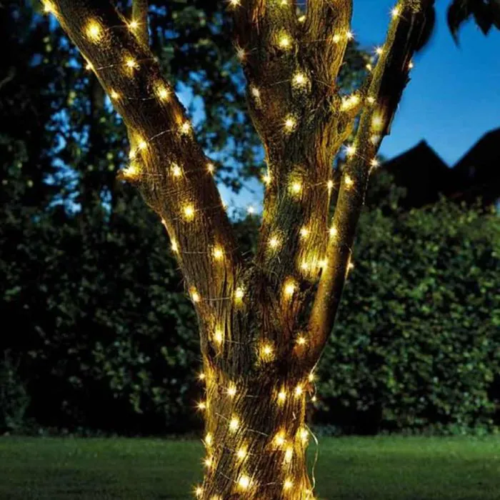 Firefly Solar String Lights - 100 Warm White LED Lifestyle