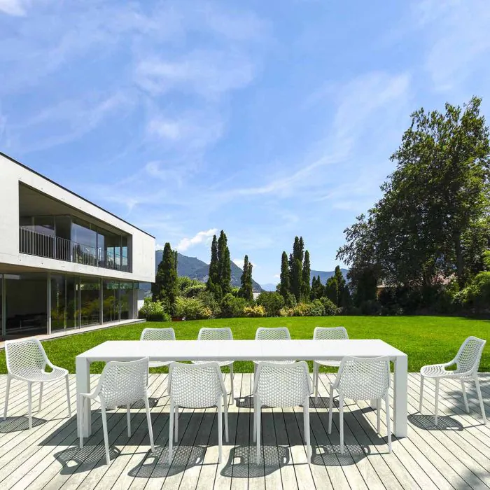 10 Air Chairs and Vegas XL Set in White