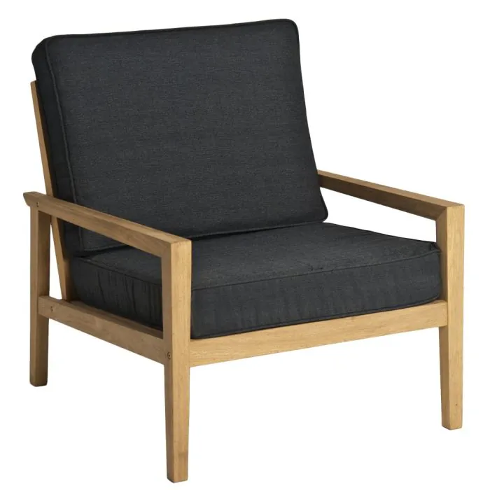Alexander Rose Roble Lounge Chair W. Charcoal Cush