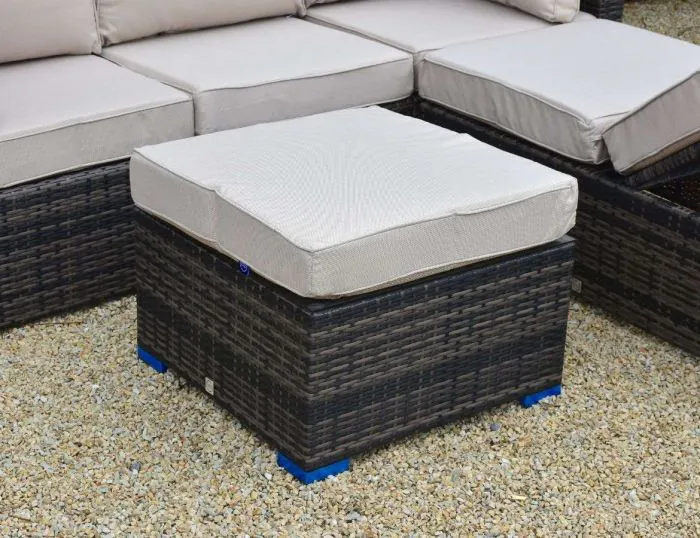 Rio Grande Corner Sofa Set With Two Armchairs/Back Cushion - Chocolate