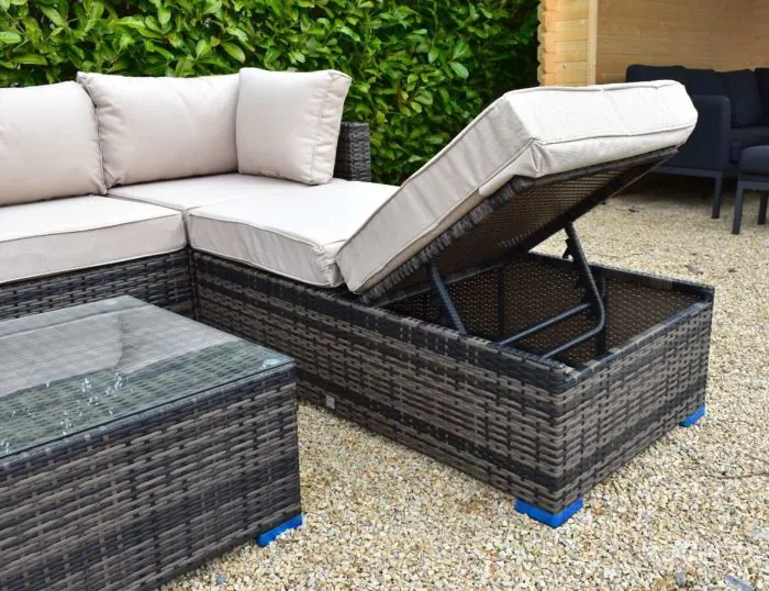 Rio Grande Corner Sofa Set With Two Armchairs/Back Cushion - Chocolate