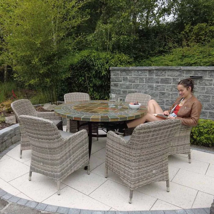 Kinsale 135cm Table with 6 Tahiti Chairs