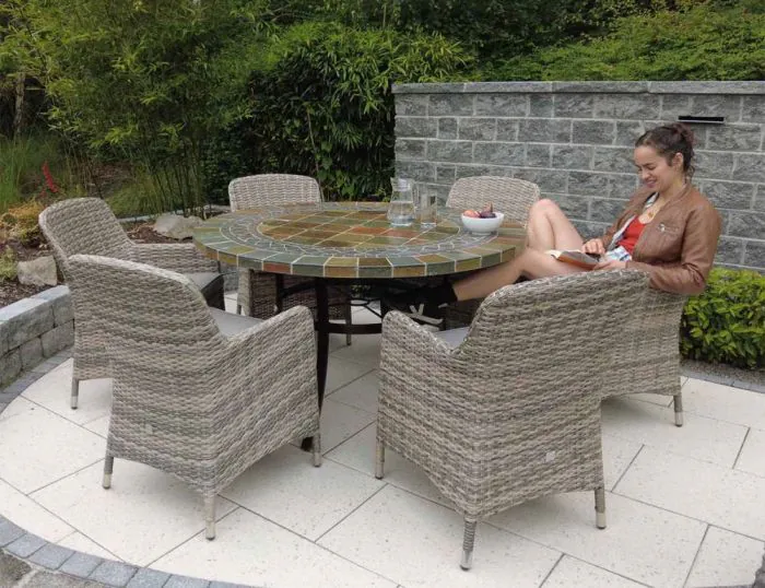 Kinsale 135cm Table with 6 Tahiti Chairs