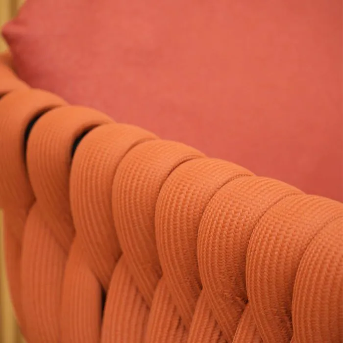 Galaxy Aranweave Bistro Set in Orange
