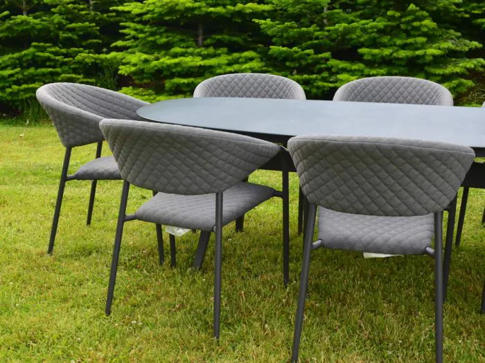Close up of the Elements Chairs  - Dark Grey